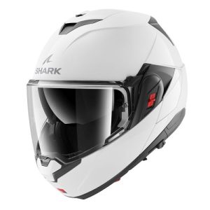 Shark  Kask Szczękowy OXO BLANK kolor biały/błyszczący r. M